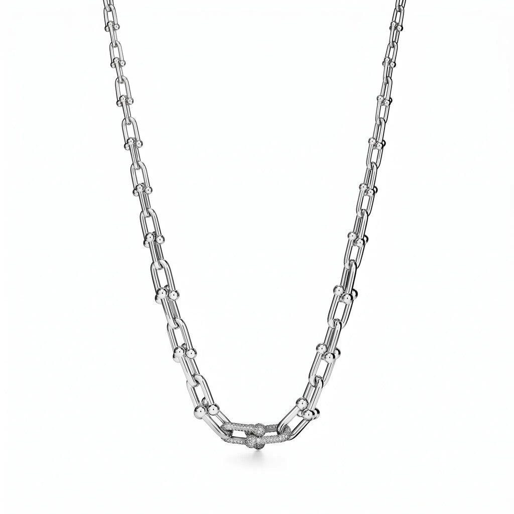 HardWear Graduated Link Necklace with Pavé Accent
