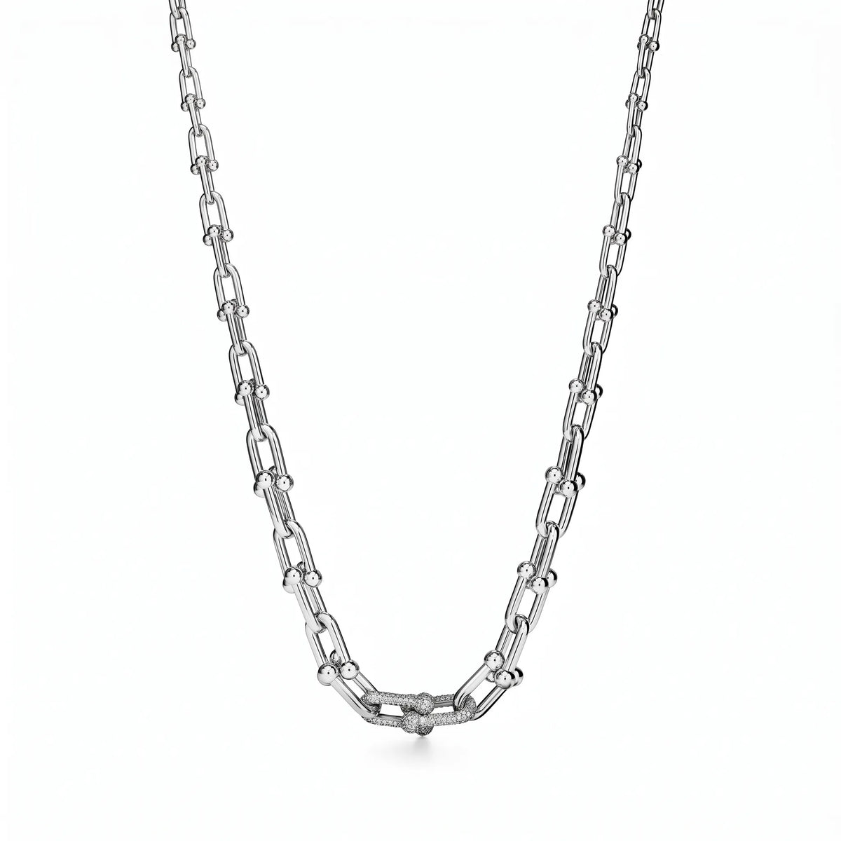 HardWear Graduated Link Necklace with Pavé Accent