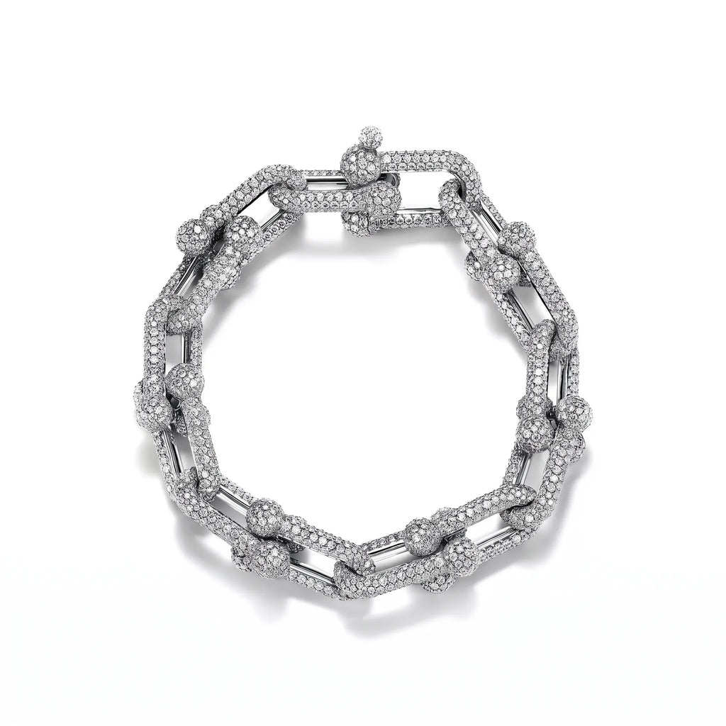 HardWear Grand Full Pavé Chunky Link Bracelet