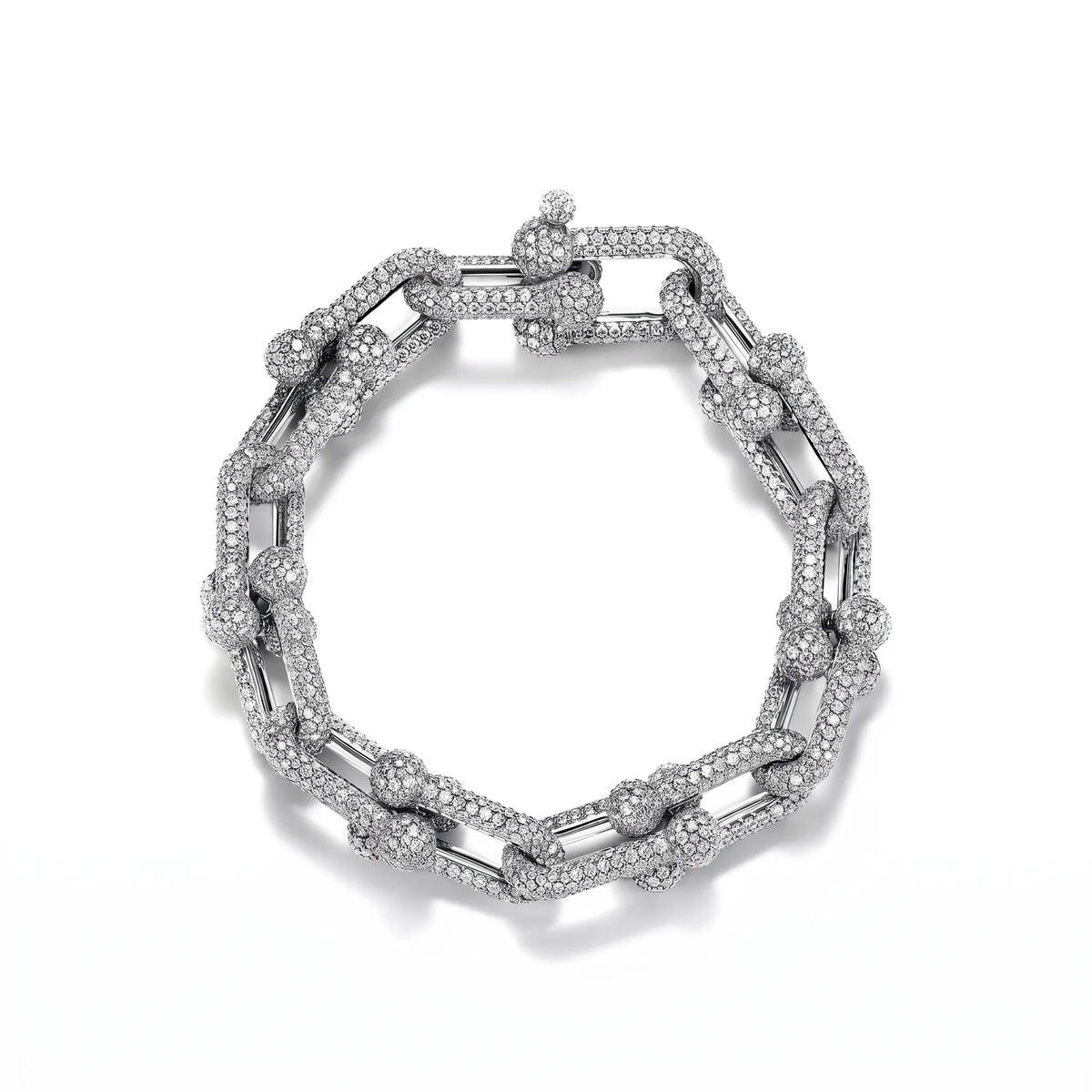 HardWear Grand Full Pavé Chunky Link Bracelet