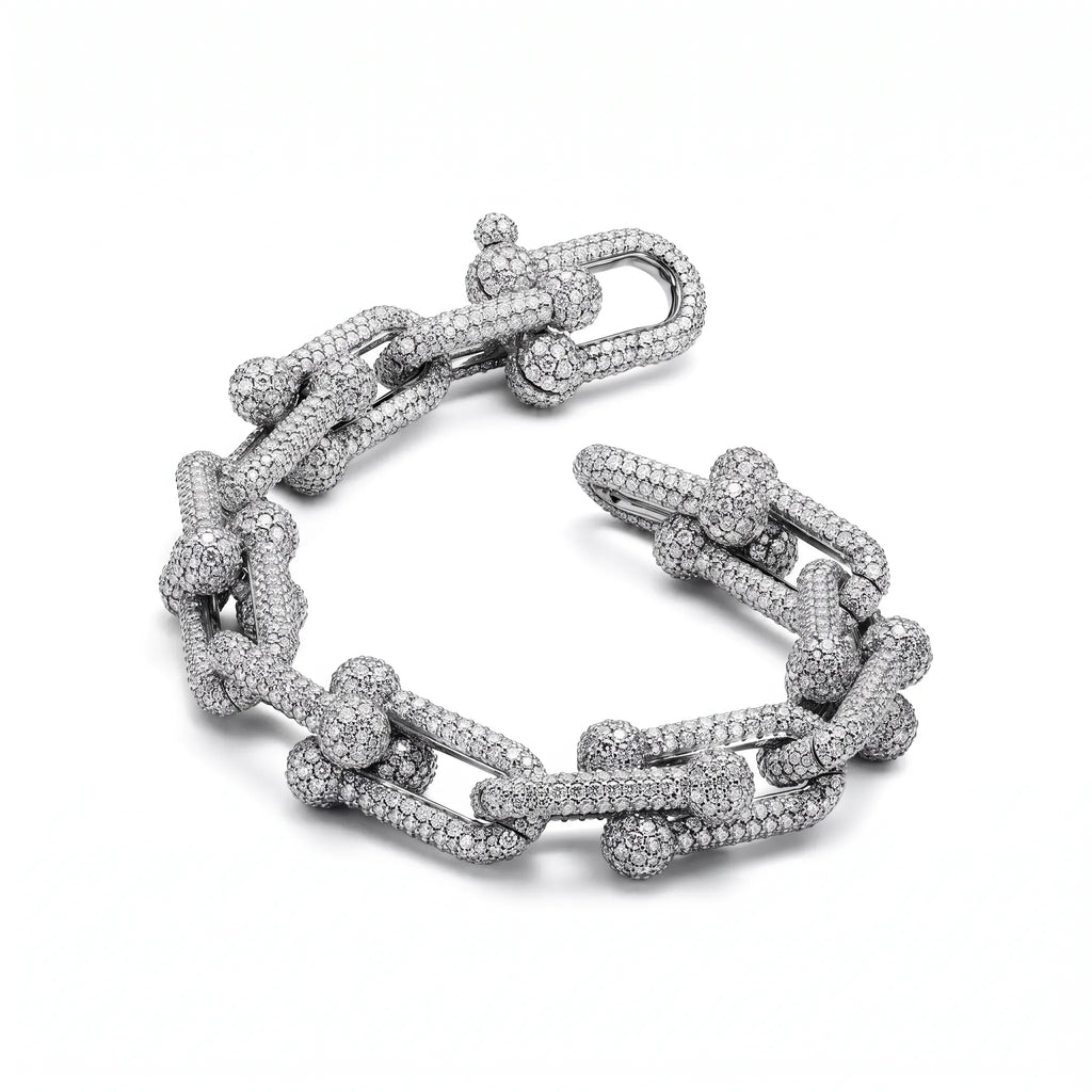 HardWear Grand Full Pavé Chunky Link Bracelet