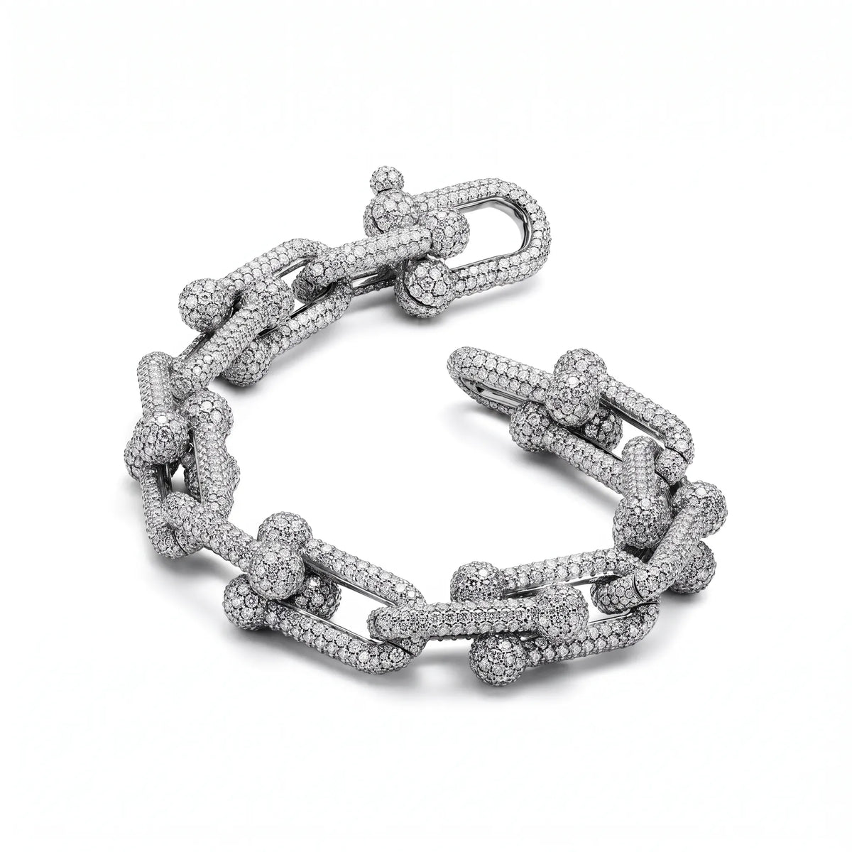 HardWear Grand Full Pavé Chunky Link Bracelet