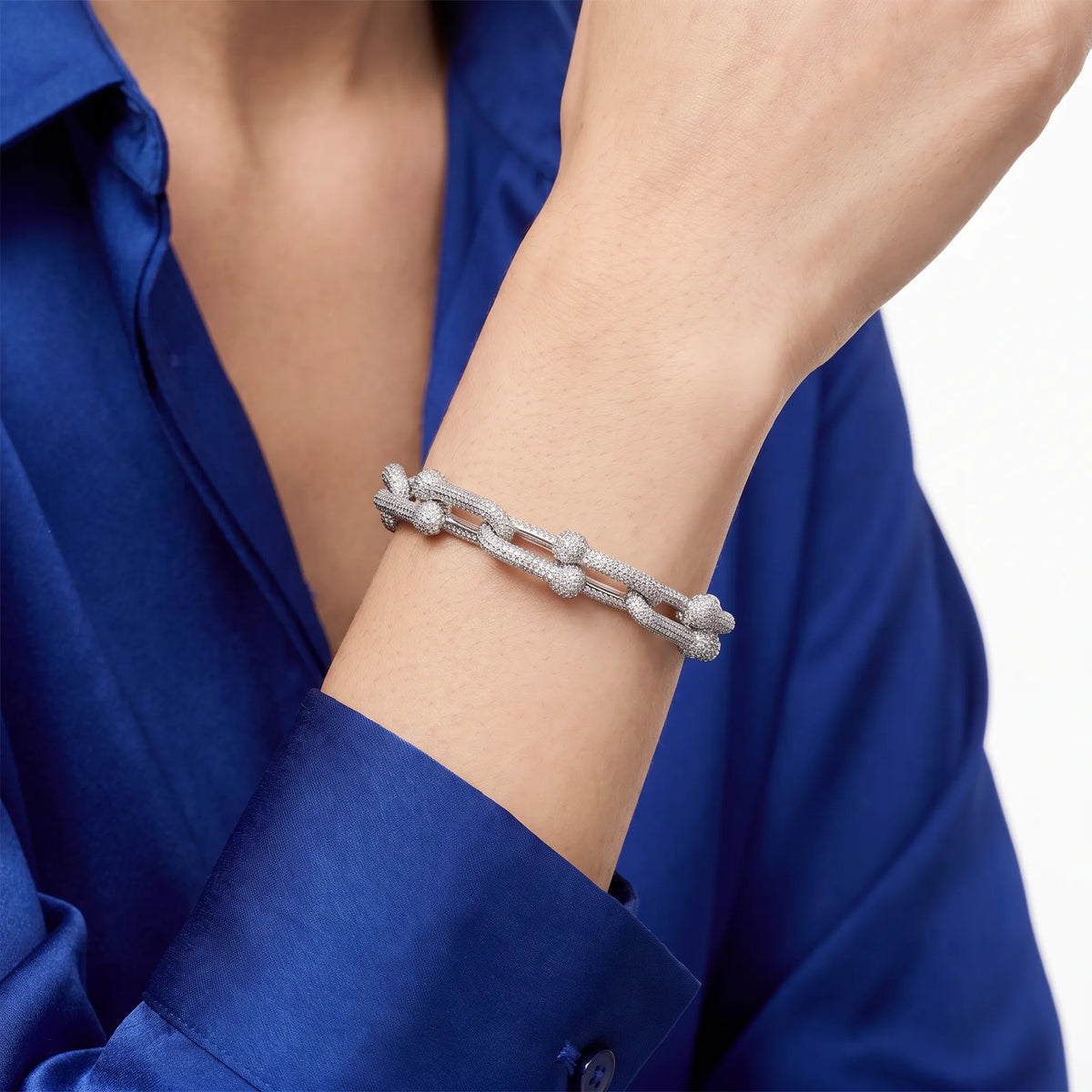 HardWear Grand Full Pavé Chunky Link Bracelet