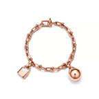 HardWear Lock and Ball Charm Link Bracelet