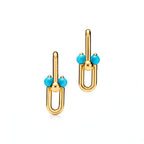 HardWear Medium Link Turquoise Accent Earrings