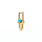 HardWear Medium Link Turquoise Accent Earrings