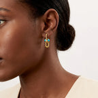 HardWear Medium Link Turquoise Accent Earrings