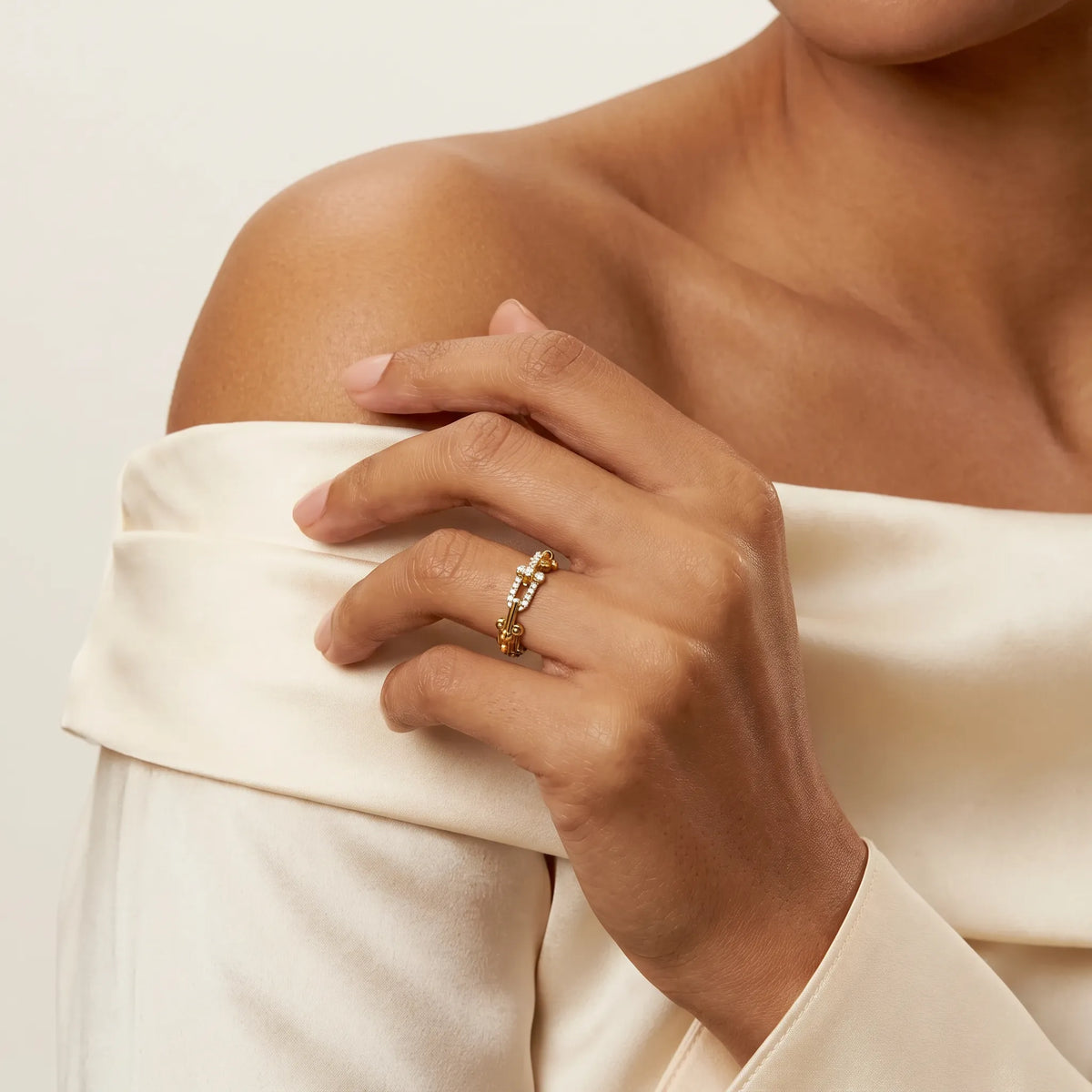 HardWear Mini Pavé Link Ring