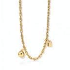 HardWear Orb and Padlock Charm Link Necklace