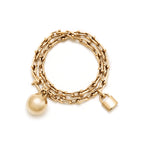 HardWear Orb and Padlock Charm Multi-Wrap Bracelet