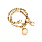 HardWear Orb and Padlock Charm Multi-Wrap Bracelet