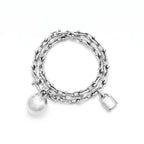 HardWear Orb and Padlock Charm Multi-Wrap Bracelet