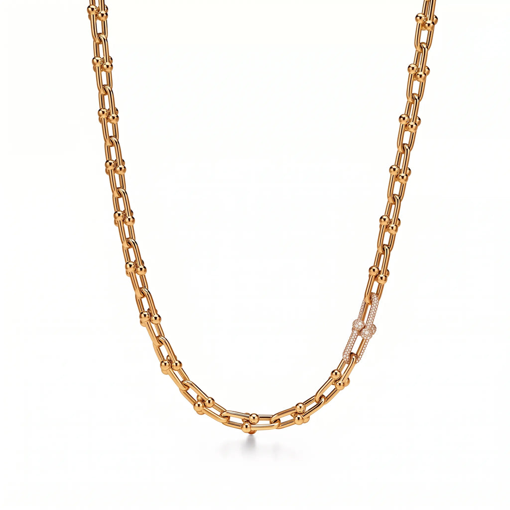 HardWear Pavé Accent Medium Link Chain Necklace