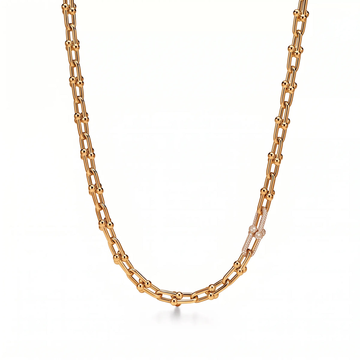 HardWear Pavé Accent Medium Link Chain Necklace