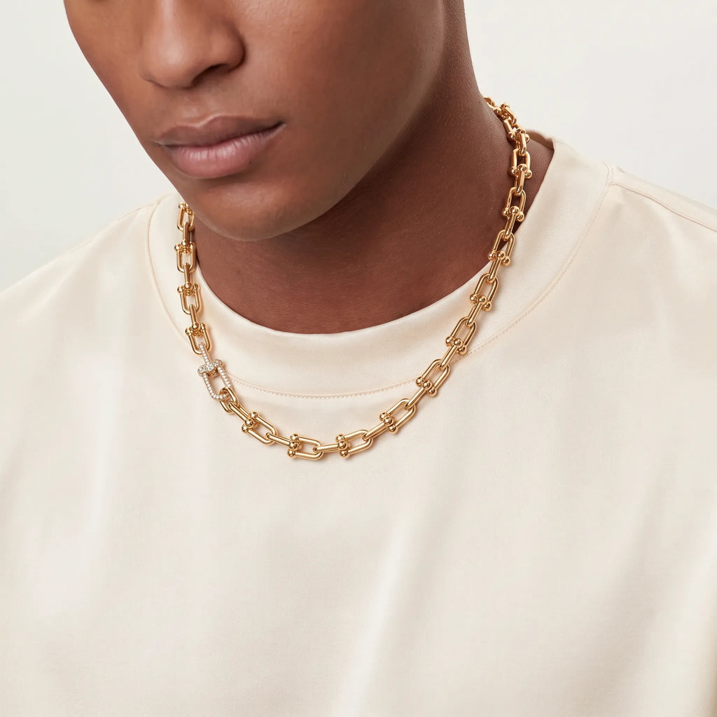 HardWear Pavé Accent Medium Link Chain Necklace
