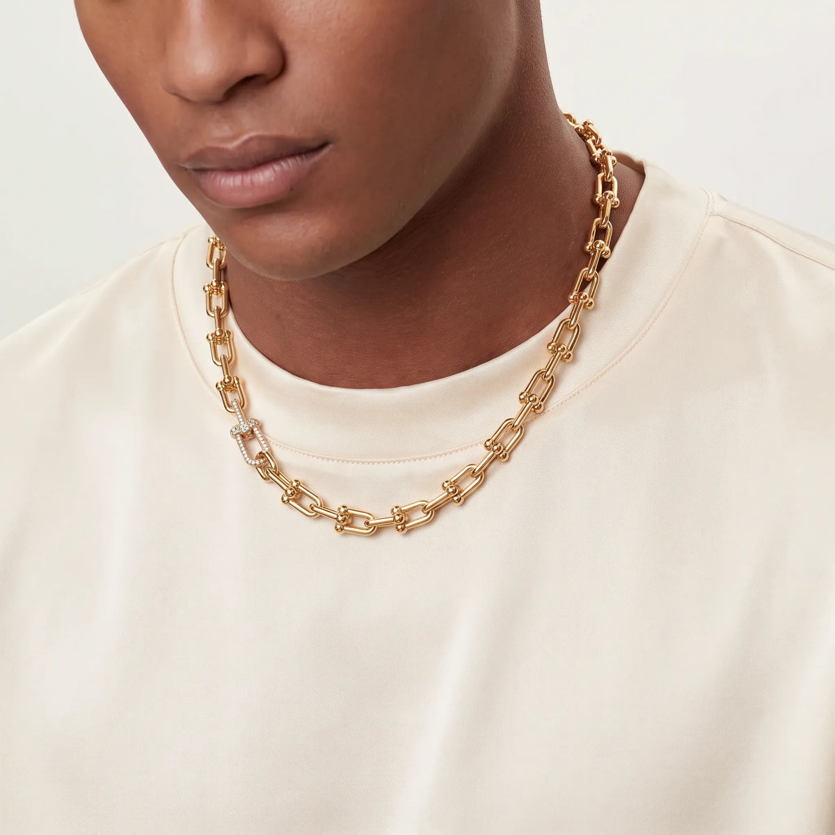 HardWear Pavé Accent Medium Link Chain Necklace