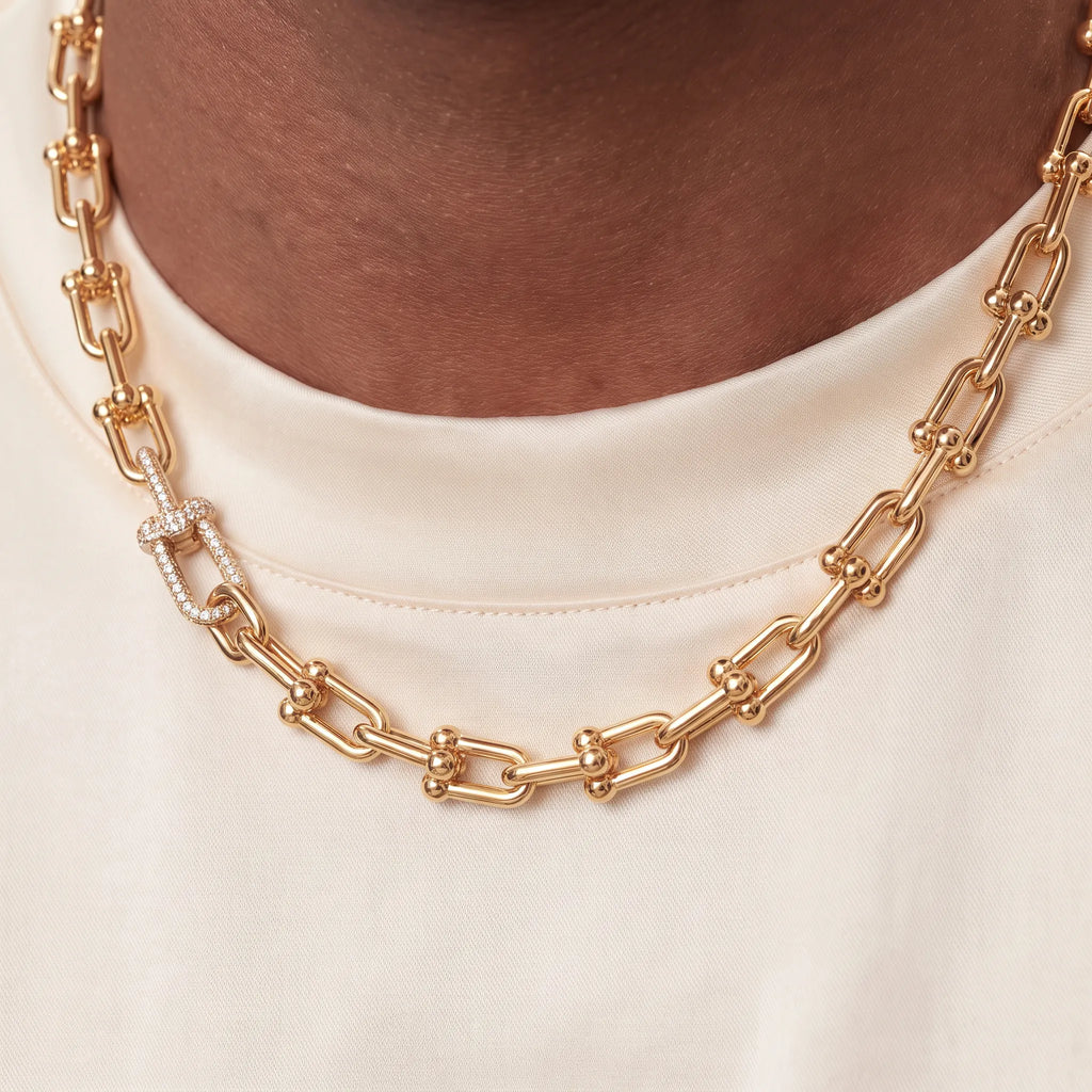 HardWear Pavé Accent Medium Link Chain Necklace
