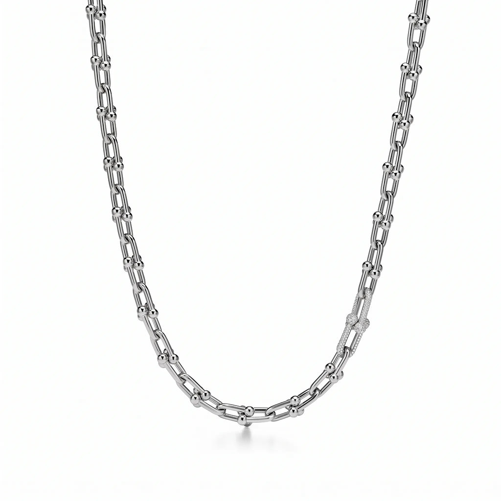 HardWear Pavé Accent Medium Link Chain Necklace