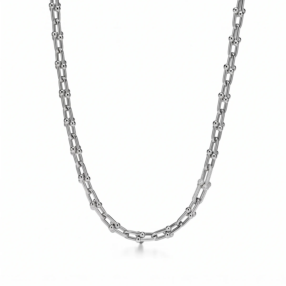 HardWear Pavé Accent Medium Link Chain Necklace
