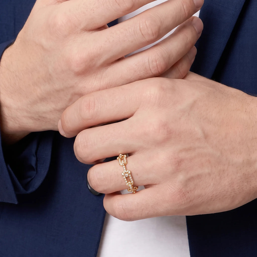 HardWear Pavé Bead Link Ring