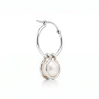 HardWear Pearl-Tone Orb Link Hoop Earrings