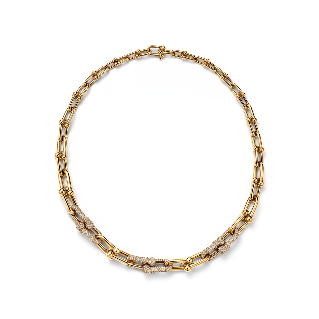 HardWear Triple Pavé Graduated Link Chain Necklace