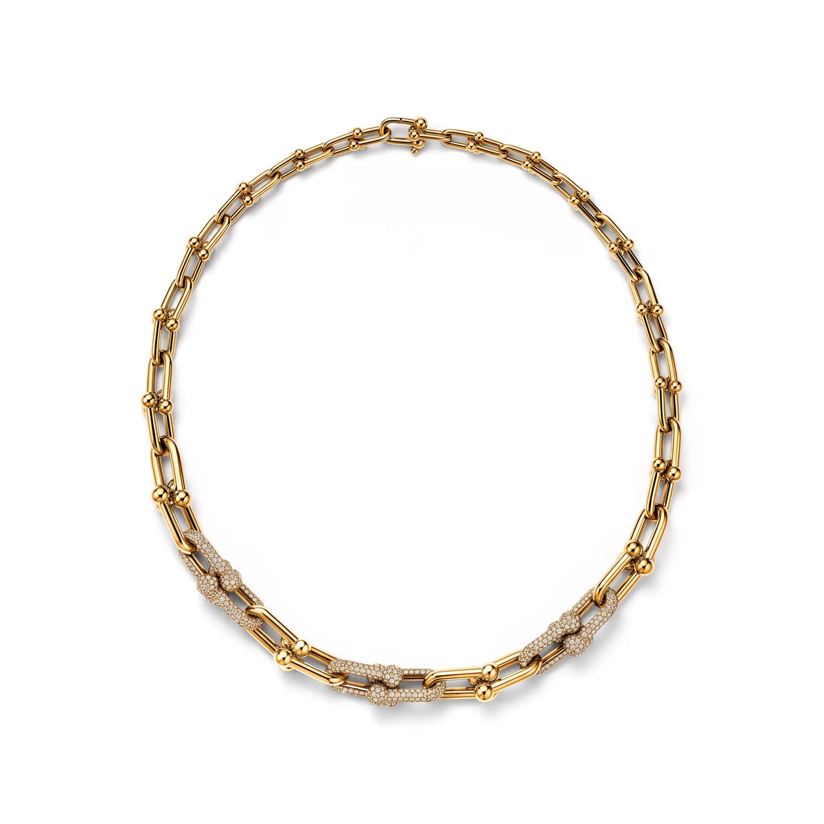 HardWear Triple Pavé Graduated Link Chain Necklace