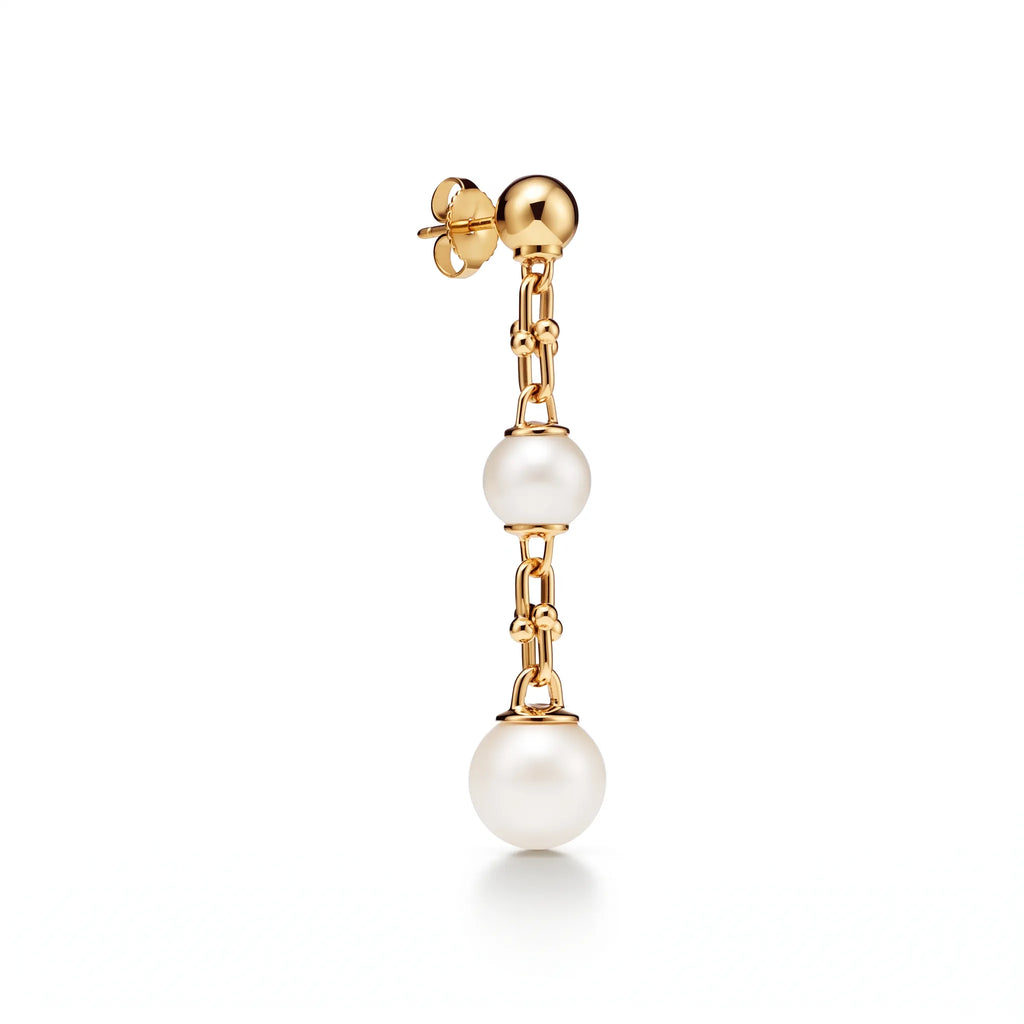 HardWear Triple Pearl-Tone Bead Link Drop Earrings