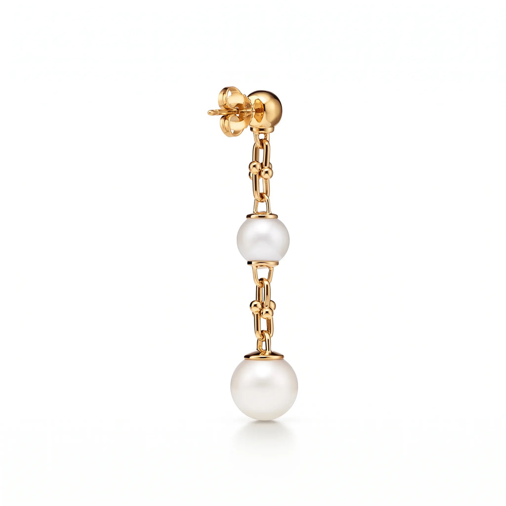 HardWear Triple Pearl-Tone Bead Link Drop Earrings