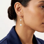 HardWear Triple Pearl-Tone Bead Link Drop Earrings