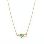 HardWear Turquoise Accent Bar Link Pendant Necklace