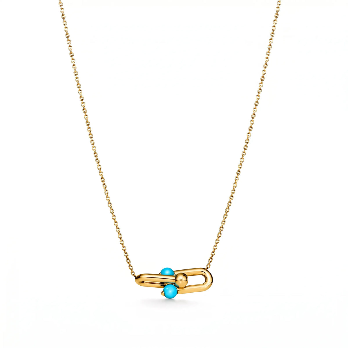 HardWear Turquoise Accent Bar Link Pendant Necklace