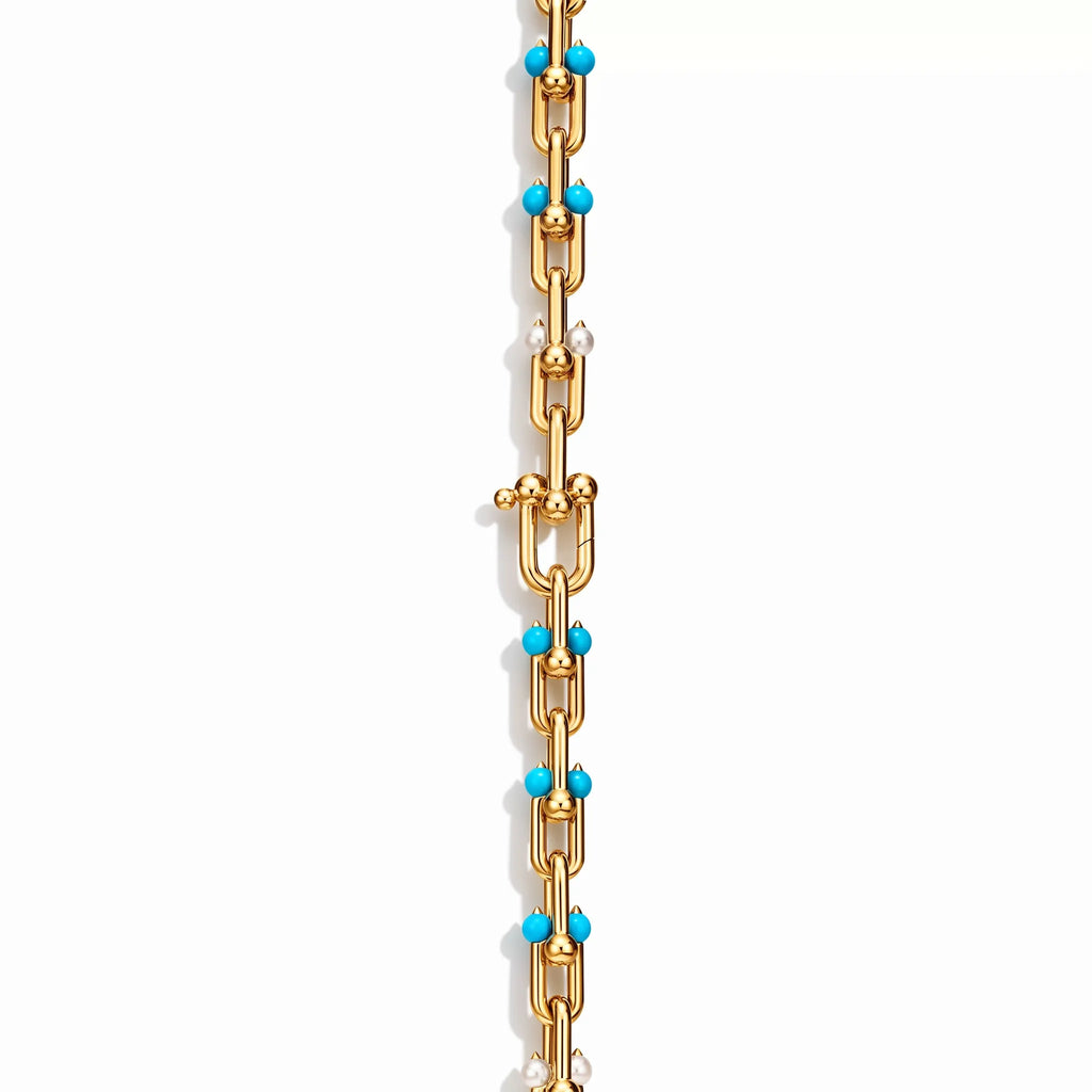 HardWear Turquoise Bead Convertible Long Link Necklace