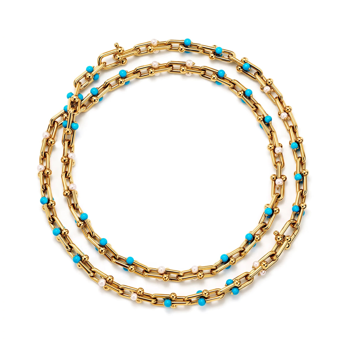 HardWear Turquoise Bead Convertible Long Link Necklace