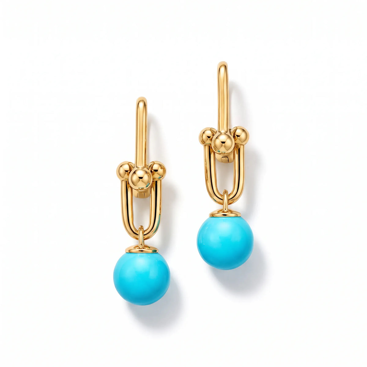 HardWear Turquoise Bead Link Drop Earrings