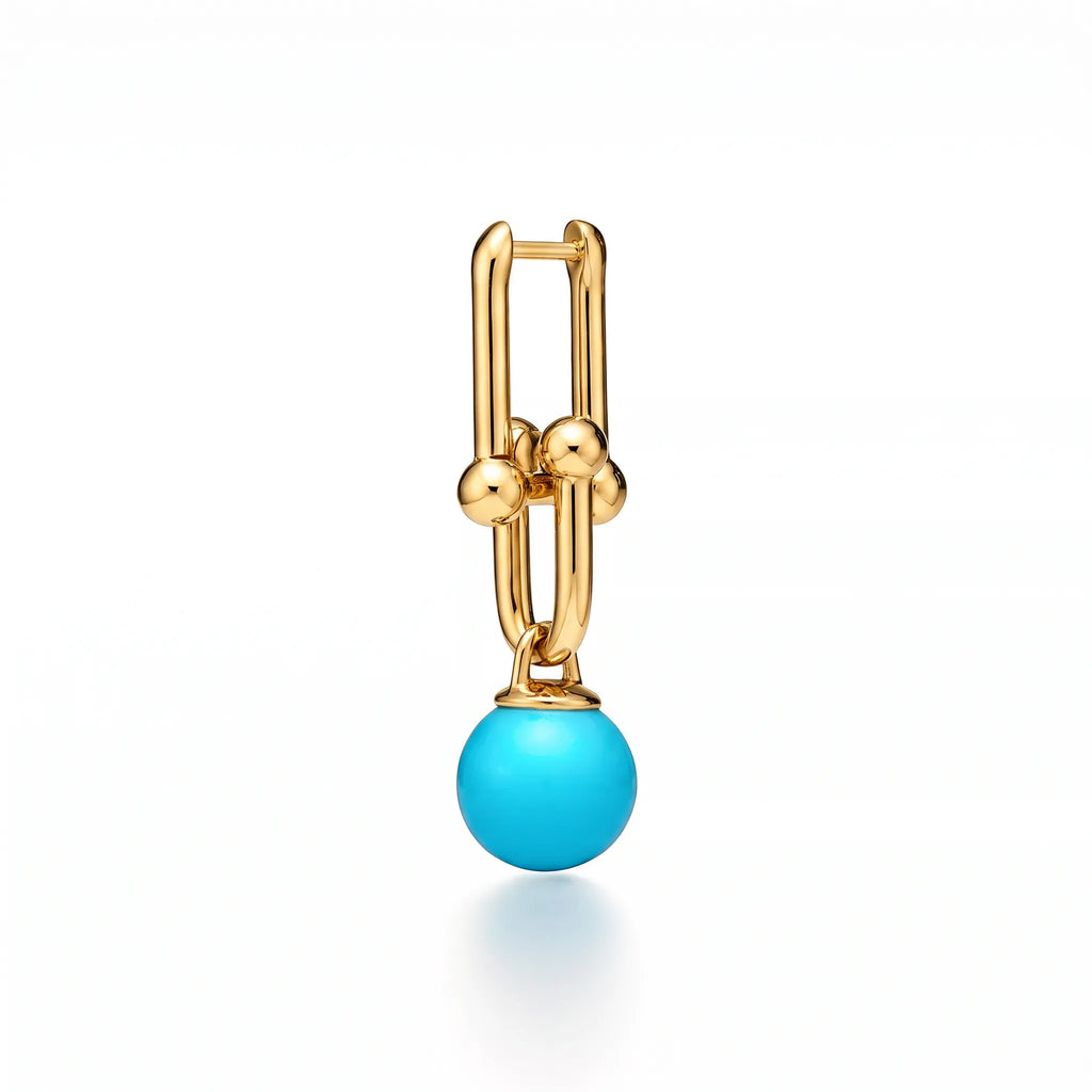 HardWear Turquoise Bead Link Drop Earrings