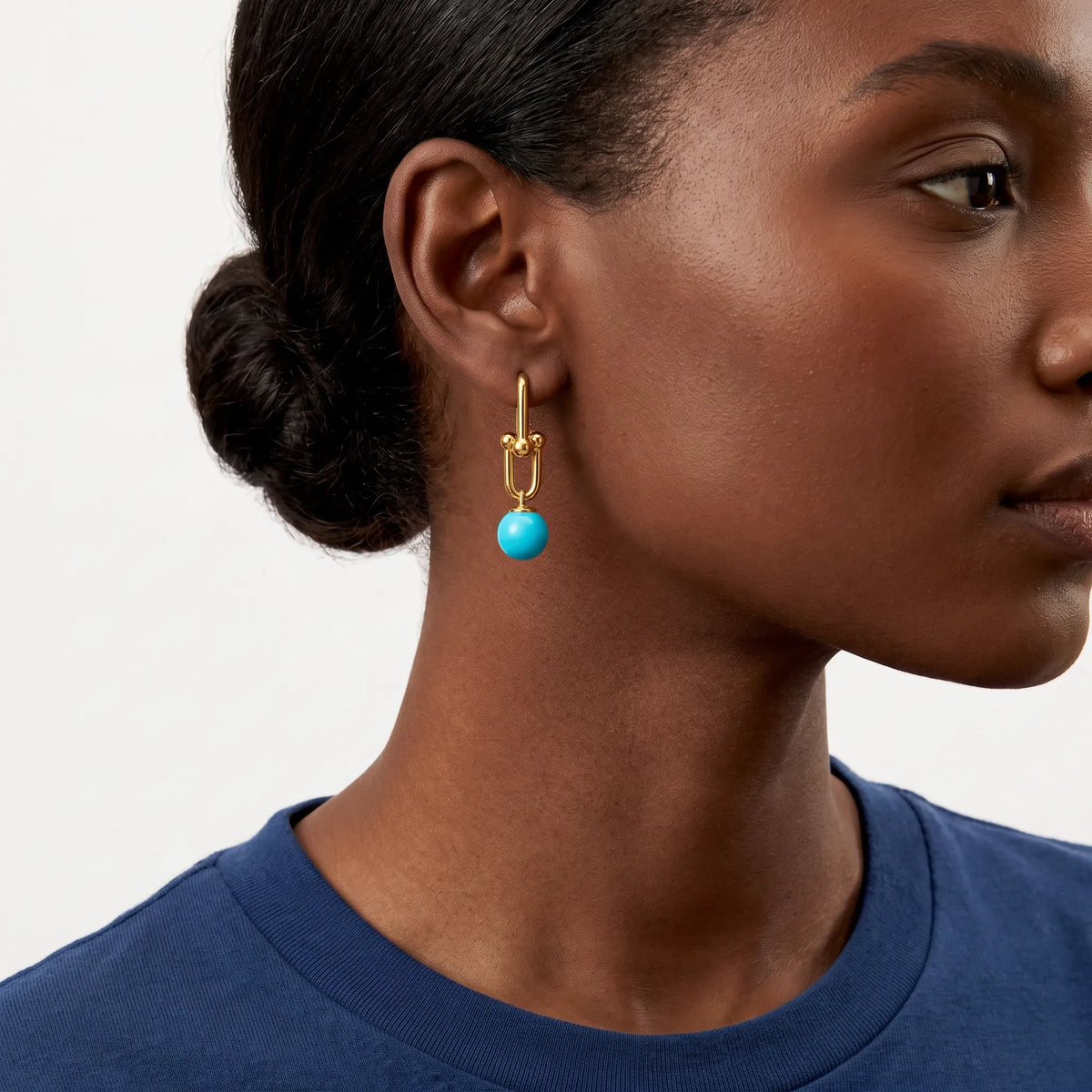 HardWear Turquoise Bead Link Drop Earrings