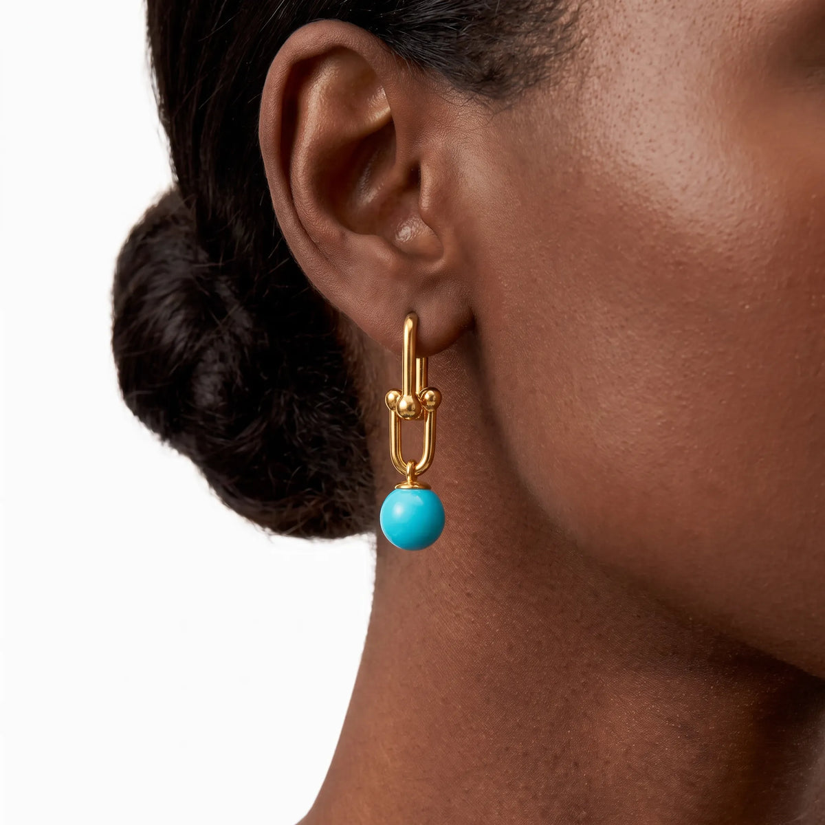 HardWear Turquoise Bead Link Drop Earrings