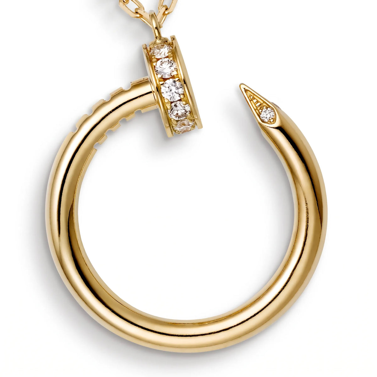 Juste un Clou Circle Nail Pendant
