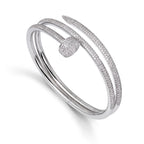 Juste un Clou Double Half Pavé Bracelet