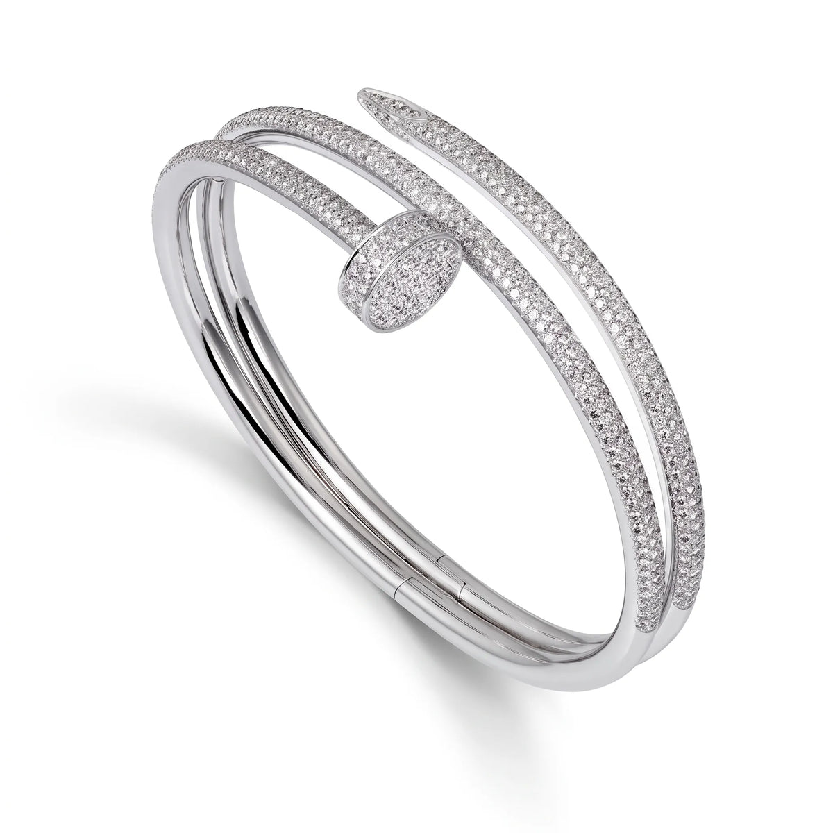 Juste un Clou Double Half Pavé Bracelet