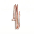 Juste un Clou Double Half Pavé Bracelet