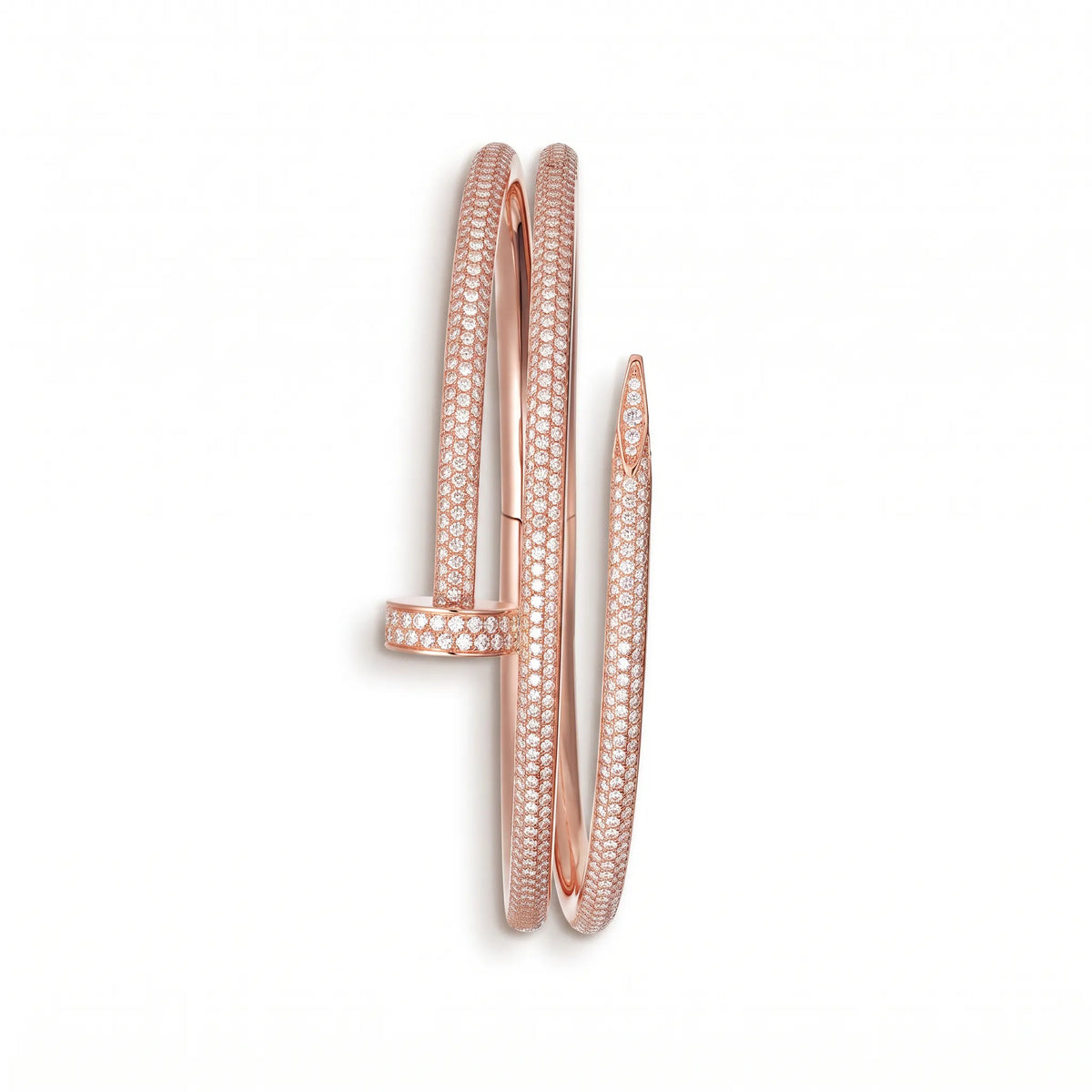 Juste un Clou Double Half Pavé Bracelet