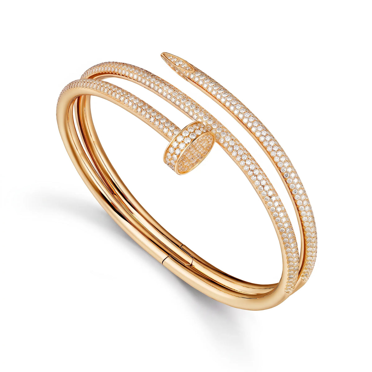 Juste un Clou Double Half Pavé Bracelet