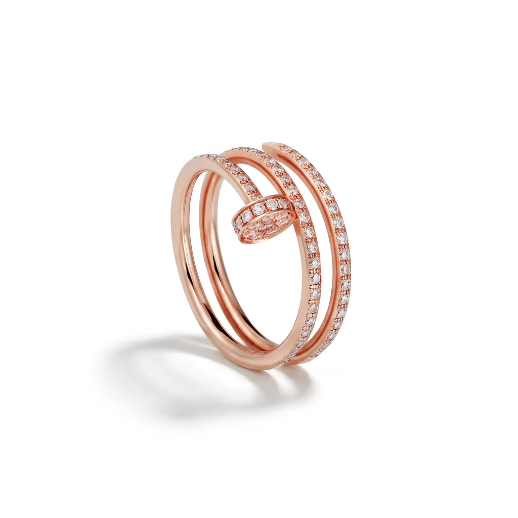 Juste un Clou Double Pavé Ring