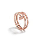 Juste un Clou Double Pavé Ring