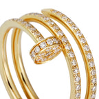 Juste un Clou Double Pavé Ring