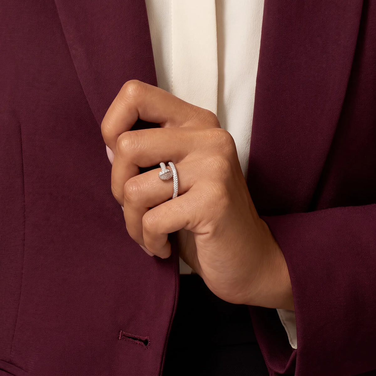 Juste un Clou Full Pavé Ring