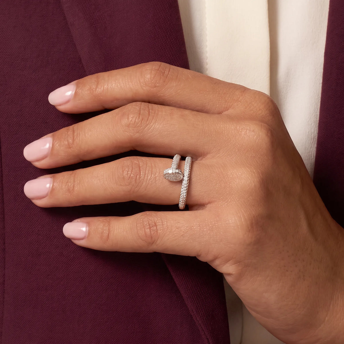 Juste un Clou Full Pavé Ring