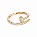 Juste un Clou Half-Pavé Nail Ring